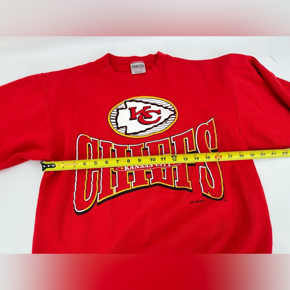 Vintage 1995 Kansas City Chiefs Crewneck Sweatshirt Oneita Power Sweats Size L - Picture 9 of 9